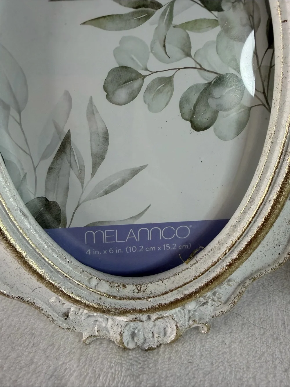 Silver Ornate Oval Photo Frame